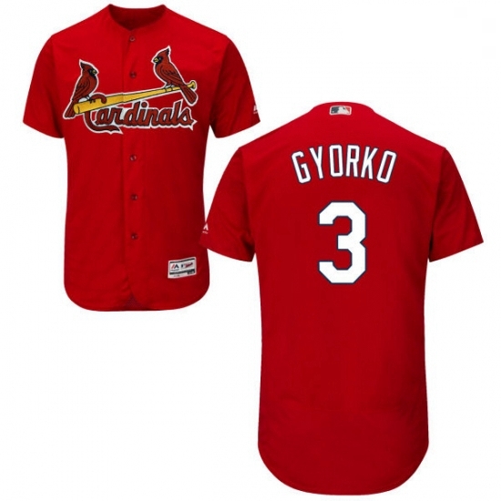 Mens Majestic St Louis Cardinals 3 Jedd Gyorko Red Alternate Flex Base Authentic Collection MLB Jersey Mens Majestic St Louis Cardinals 3 Jedd Gyorko Red Alternate Flex Base Authentic Collection MLB Jersey