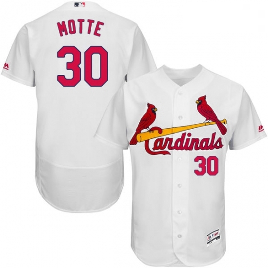 Mens Majestic St Louis Cardinals 30 Jason Motte White Home Flex Base Authentic Collection MLB Jersey Mens Majestic St Louis Cardinals 30 Jason Motte White Home Flex Base Authentic Collection MLB Jersey