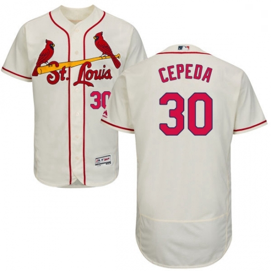 Mens Majestic St Louis Cardinals 30 Orlando Cepeda Cream Alternate Flex Base Authentic Collection MLB Jersey Mens Majestic St Louis Cardinals 30 Orlando Cepeda Cream Alternate Flex Base Authentic Collection MLB Jersey