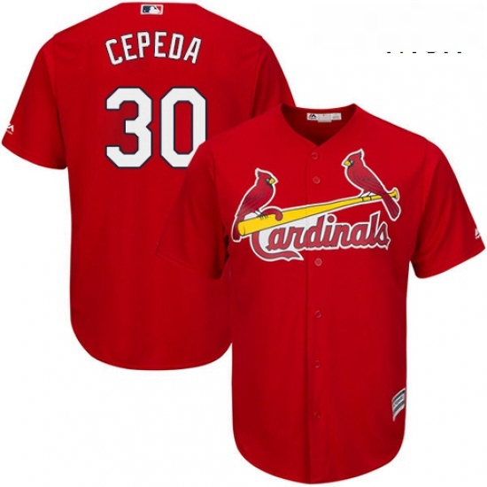 Mens Majestic St Louis Cardinals 30 Orlando Cepeda Replica Red Alternate Cool Base MLB Jersey Mens Majestic St Louis Cardinals 30 Orlando Cepeda Replica Red Alternate Cool Base MLB Jersey