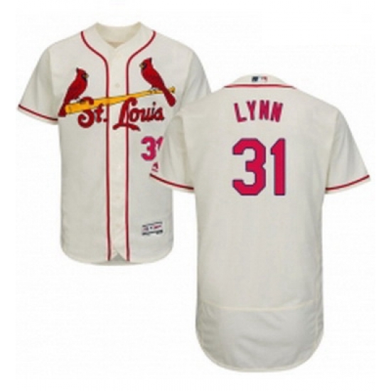 Mens Majestic St Louis Cardinals 31 Lance Lynn Cream Alternate Flex Base Authentic Collection MLB Jersey Mens Majestic St Louis Cardinals 31 Lance Lynn Cream Alternate Flex Base Authentic Collection MLB Jersey