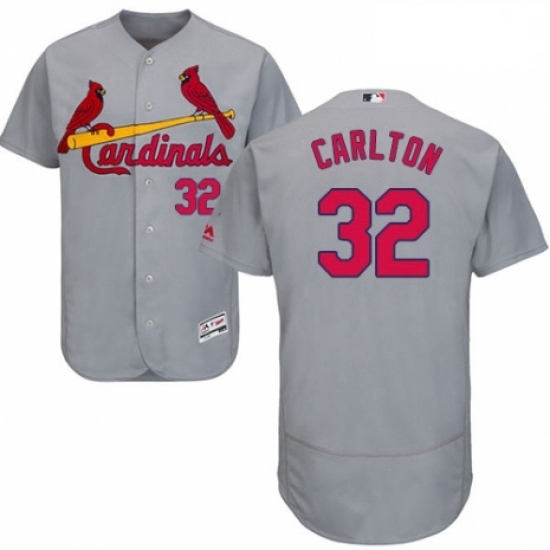 Mens Majestic St Louis Cardinals 32 Steve Carlton Grey Road Flex Base Authentic Collection MLB Jersey Mens Majestic St Louis Cardinals 32 Steve Carlton Grey Road Flex Base Authentic Collection MLB Jersey