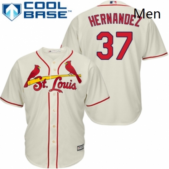 Mens Majestic St Louis Cardinals 37 Keith Hernandez Replica Cream Alternate Cool Base MLB Jersey Mens Majestic St Louis Cardinals 37 Keith Hernandez Replica Cream Alternate Cool Base MLB Jersey