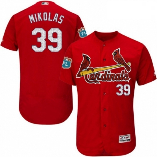Mens Majestic St Louis Cardinals 39 Miles Mikolas Red Alternate Flex Base Authentic Collection MLB Jersey Mens Majestic St Louis Cardinals 39 Miles Mikolas Red Alternate Flex Base Authentic Collection MLB Jersey
