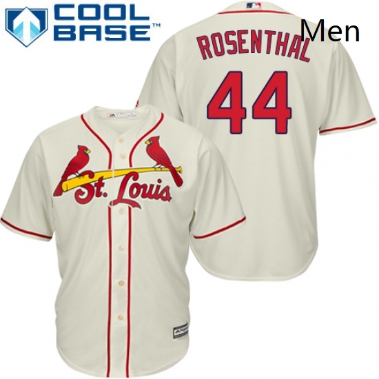 Mens Majestic St Louis Cardinals 44 Trevor Rosenthal Replica Cream Alternate Cool Base MLB Jersey Mens Majestic St Louis Cardinals 44 Trevor Rosenthal Replica Cream Alternate Cool Base MLB Jersey