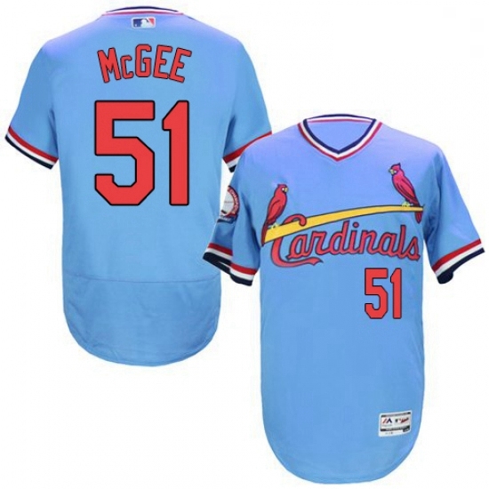 Mens Majestic St Louis Cardinals 51 Willie McGee Light Blue FlexBase Authentic Collection MLB Jersey Mens Majestic St Louis Cardinals 51 Willie McGee Light Blue FlexBase Authentic Collection MLB Jersey