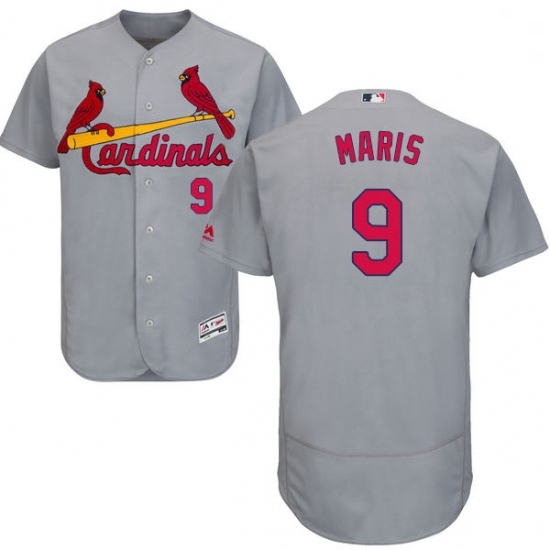 Mens Majestic St Louis Cardinals 9 Roger Maris Grey Road Flex Base Authentic Collection MLB Jersey Mens Majestic St Louis Cardinals 9 Roger Maris Grey Road Flex Base Authentic Collection MLB Jersey