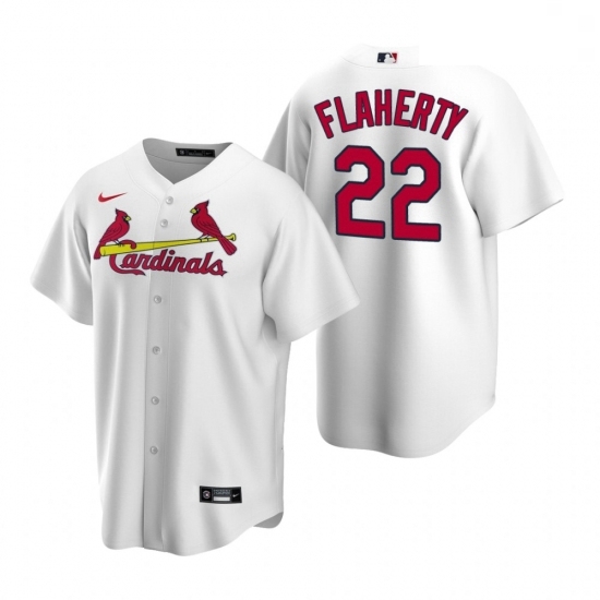 Men's Nike St. Louis Cardinals #22 Jack Flaherty White Home Stitched Baseball Jersey Men's Nike St. Louis Cardinals #22 Jack Flaherty White Home Stitched Baseball Jersey