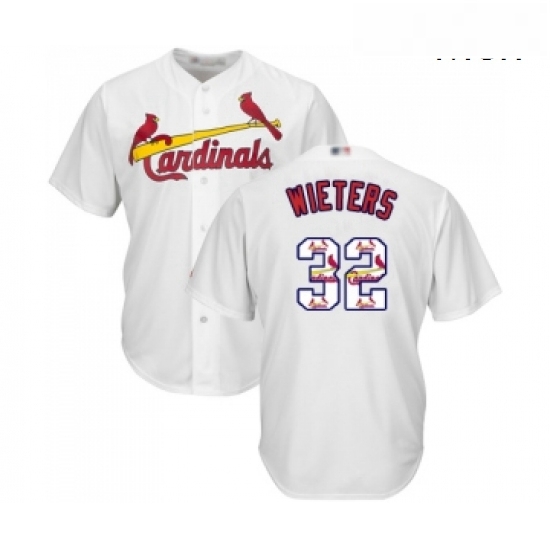 Mens St Louis Cardinals 32 Matt Wieters Authentic White Team Logo Fashion Cool Base Baseball Jersey Mens St Louis Cardinals 32 Matt Wieters Authentic White Team Logo Fashion Cool Base Baseball Jersey