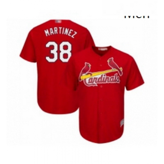Mens St Louis Cardinals 38 Jose Martinez Replica Red Cool Base Baseball Jersey Mens St Louis Cardinals 38 Jose Martinez Replica Red Cool Base Baseball Jersey