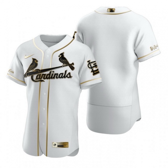 St. Louis Cardinals Blank White Nike Mens Authentic Golden Edition MLB Jersey St. Louis Cardinals Blank White Nike Mens Authentic Golden Edition MLB Jersey