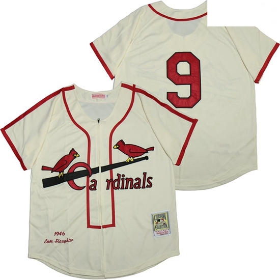 St.Louis Cardinals 9 Enos Slaughter Cream 1946 Cooperstown Collection Jersey St.Louis Cardinals 9 Enos Slaughter Cream 1946 Cooperstown Collection Jersey