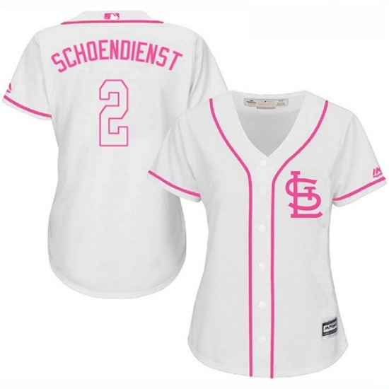 Womens Majestic St Louis Cardinals 2 Red Schoendienst Authentic White Fashion Cool Base MLB Jersey Womens Majestic St Louis Cardinals 2 Red Schoendienst Authentic White Fashion Cool Base MLB Jersey
