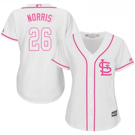 Womens Majestic St Louis Cardinals 26 Bud Norris Authentic White Fashion Cool Base MLB Jersey Womens Majestic St Louis Cardinals 26 Bud Norris Authentic White Fashion Cool Base MLB Jersey