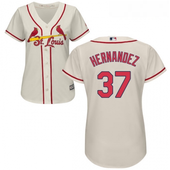Womens Majestic St Louis Cardinals 37 Keith Hernandez Authentic Cream Alternate Cool Base MLB Jersey Womens Majestic St Louis Cardinals 37 Keith Hernandez Authentic Cream Alternate Cool Base MLB Jersey