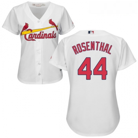 Womens Majestic St Louis Cardinals 44 Trevor Rosenthal Authentic White Home Cool Base MLB Jersey Womens Majestic St Louis Cardinals 44 Trevor Rosenthal Authentic White Home Cool Base MLB Jersey