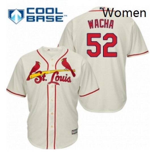 Womens Majestic St Louis Cardinals 52 Michael Wacha Authentic Cream Alternate MLB Jersey Womens Majestic St Louis Cardinals 52 Michael Wacha Authentic Cream Alternate MLB Jersey