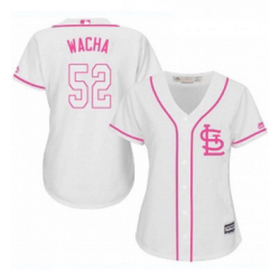 Womens Majestic St Louis Cardinals 52 Michael Wacha Authentic White Fashion MLB Jersey Womens Majestic St Louis Cardinals 52 Michael Wacha Authentic White Fashion MLB Jersey