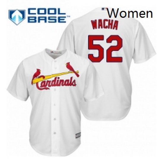 Womens Majestic St Louis Cardinals 52 Michael Wacha Replica White Home MLB Jersey Womens Majestic St Louis Cardinals 52 Michael Wacha Replica White Home MLB Jersey
