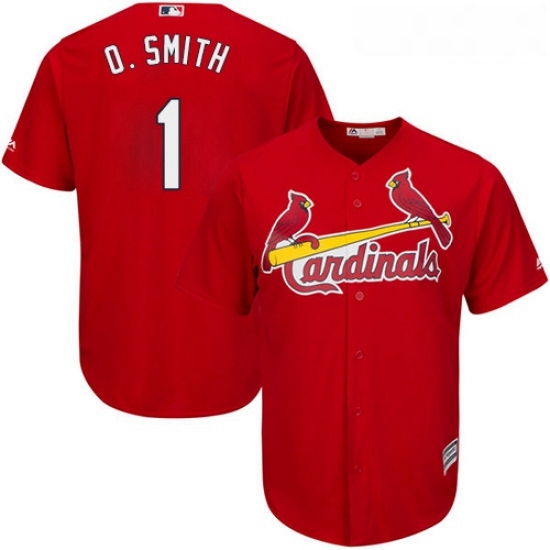Youth Majestic St Louis Cardinals 1 Ozzie Smith Replica Red Alternate Cool Base MLB Jersey Youth Majestic St Louis Cardinals 1 Ozzie Smith Replica Red Alternate Cool Base MLB Jersey
