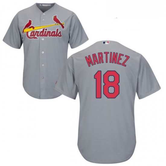 Youth Majestic St Louis Cardinals 18 Carlos Martinez Replica Grey Road Cool Base MLB Jersey Youth Majestic St Louis Cardinals 18 Carlos Martinez Replica Grey Road Cool Base MLB Jersey