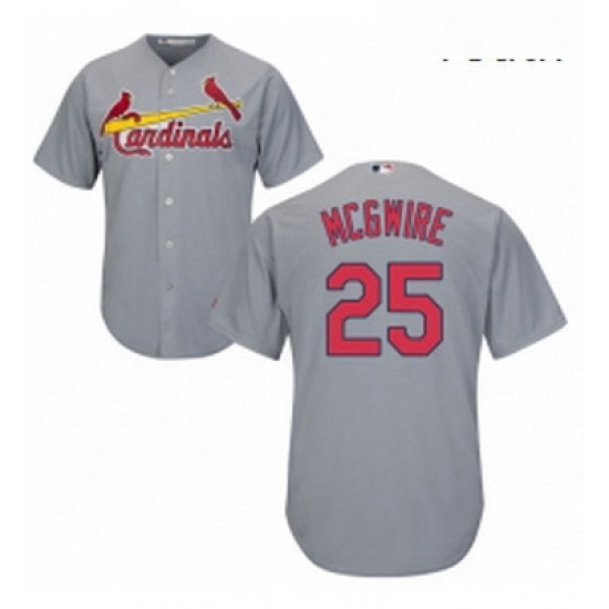 Youth Majestic St Louis Cardinals 25 Mark McGwire Replica Grey Road Cool Base MLB Jersey Youth Majestic St Louis Cardinals 25 Mark McGwire Replica Grey Road Cool Base MLB Jersey
