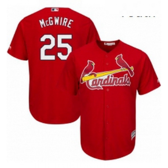 Youth Majestic St Louis Cardinals 25 Mark McGwire Replica Red Alternate Cool Base MLB Jersey Youth Majestic St Louis Cardinals 25 Mark McGwire Replica Red Alternate Cool Base MLB Jersey