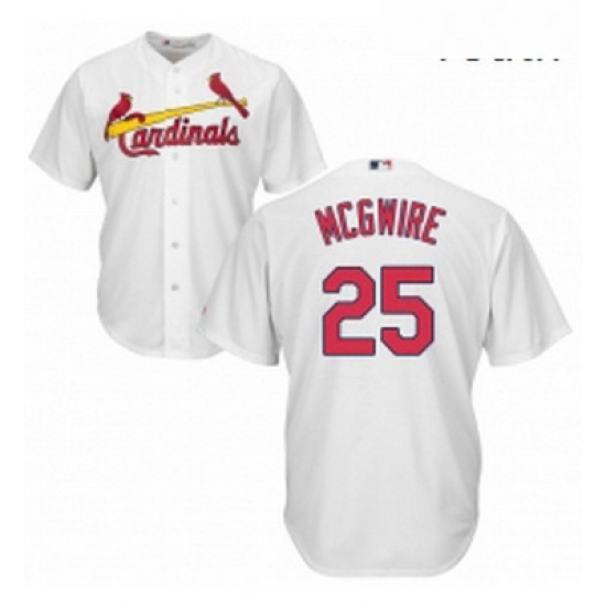 Youth Majestic St Louis Cardinals 25 Mark McGwire Replica White Home Cool Base MLB Jersey Youth Majestic St Louis Cardinals 25 Mark McGwire Replica White Home Cool Base MLB Jersey