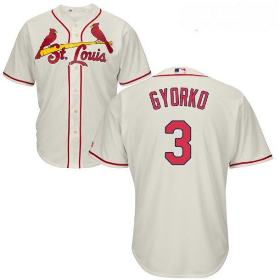 Youth Majestic St Louis Cardinals 3 Jedd Gyorko Replica Cream Alternate Cool Base MLB Jersey Youth Majestic St Louis Cardinals 3 Jedd Gyorko Replica Cream Alternate Cool Base MLB Jersey