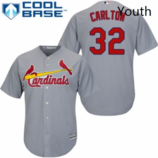 Youth Majestic St Louis Cardinals 32 Steve Carlton Replica Grey Road Cool Base MLB Jersey Youth Majestic St Louis Cardinals 32 Steve Carlton Replica Grey Road Cool Base MLB Jersey