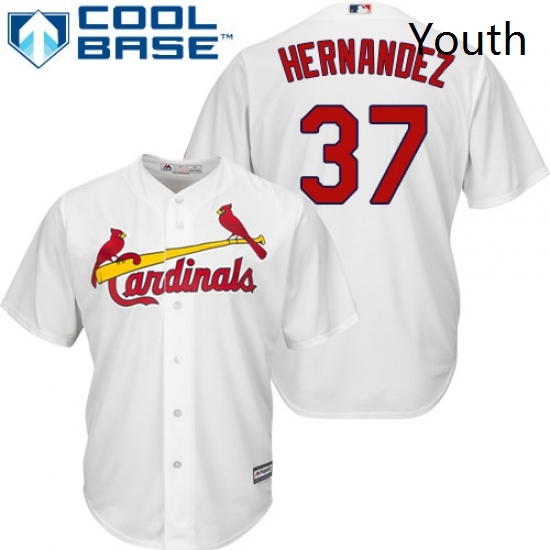 Youth Majestic St Louis Cardinals 37 Keith Hernandez Replica White Home Cool Base MLB Jersey Youth Majestic St Louis Cardinals 37 Keith Hernandez Replica White Home Cool Base MLB Jersey