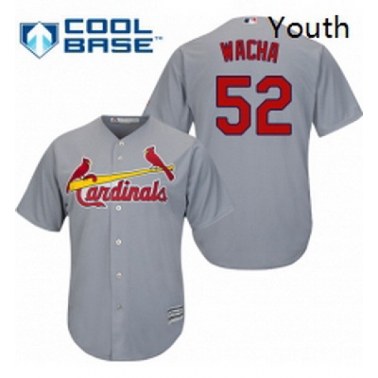 Youth Majestic St Louis Cardinals 52 Michael Wacha Replica Grey Road Cool Base MLB Jersey Youth Majestic St Louis Cardinals 52 Michael Wacha Replica Grey Road Cool Base MLB Jersey