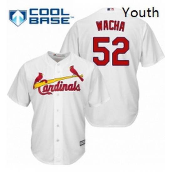 Youth Majestic St Louis Cardinals 52 Michael Wacha Replica White Home Cool Base MLB Jersey Youth Majestic St Louis Cardinals 52 Michael Wacha Replica White Home Cool Base MLB Jersey