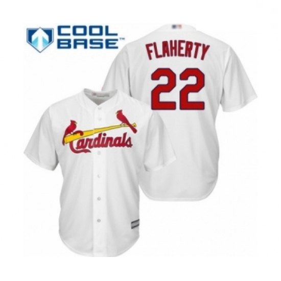 Youth St. Louis Cardinals #22 Jack Flaherty Authentic White Home Cool Base Baseball Player Jersey Youth St. Louis Cardinals #22 Jack Flaherty Authentic White Home Cool Base Baseball Player Jersey