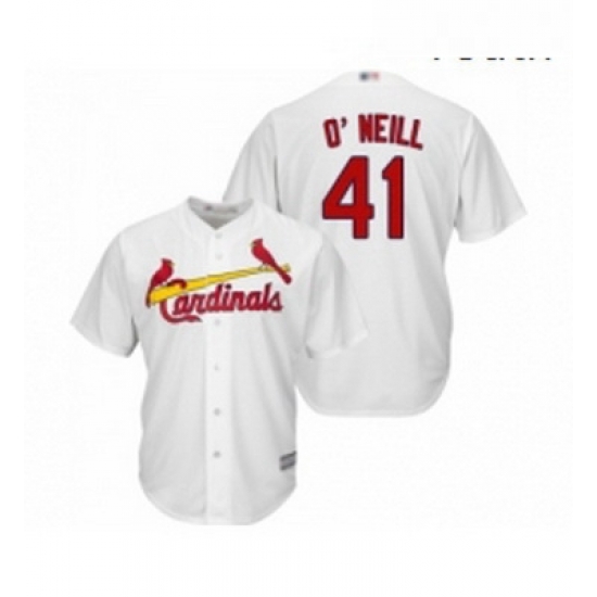 Youth St Louis Cardinals 41 Tyler O Neill Replica White Home Cool Base Baseball Jersey Youth St Louis Cardinals 41 Tyler O Neill Replica White Home Cool Base Baseball Jersey