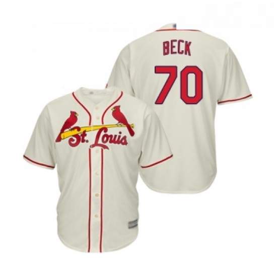 Youth St Louis Cardinals 70 Chris Beck Replica Cream Alternate Cool Base Baseball Jersey Youth St Louis Cardinals 70 Chris Beck Replica Cream Alternate Cool Base Baseball Jersey