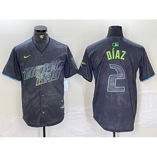 Men Tampa Bay Rays 2 Yandy D EDaz Charcoal 2024 City Connect Limited Stitched Baseball Jersey 1 Men Tampa Bay Rays 2 Yandy D EDaz Charcoal 2024 City Connect Limited Stitched Baseball Jersey 1