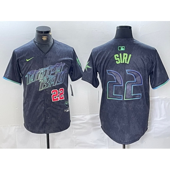 Men Tampa Bay Rays 22 Jose Siri Charcoal 2024 City Connect Limited Stitched Baseball Jersey 5 Men Tampa Bay Rays 22 Jose Siri Charcoal 2024 City Connect Limited Stitched Baseball Jersey 5