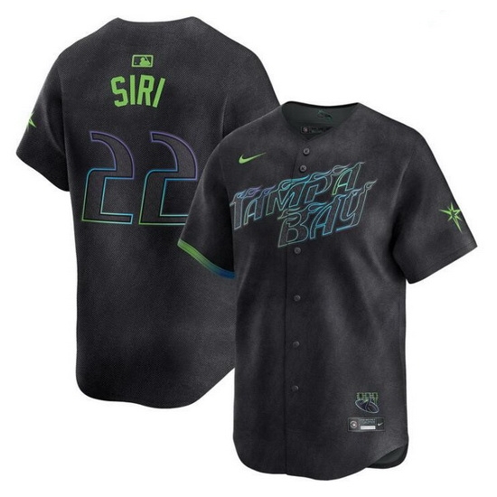 Men Tampa Bay Rays 22 Jose Siri Charcoal 2024 City Connect Limited Stitched Baseball Jersey Men Tampa Bay Rays 22 Jose Siri Charcoal 2024 City Connect Limited Stitched Baseball Jersey