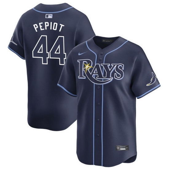 Men Tampa Bay Rays 44 Ryan Pepiot Navy 2024 Away Limited Stitched Baseball Jersey Men Tampa Bay Rays 44 Ryan Pepiot Navy 2024 Away Limited Stitched Baseball Jersey