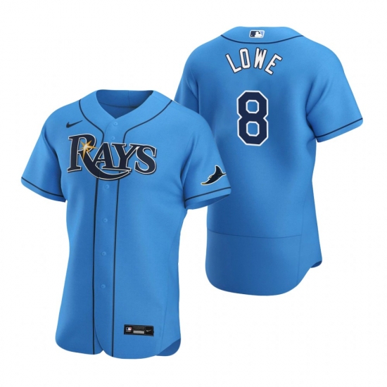 Men Tampa Bay Rays 8 Brandon Lowe Men Nike Light Blue Alternate 2020 Flex Base Player MLB Jersey Men Tampa Bay Rays 8 Brandon Lowe Men Nike Light Blue Alternate 2020 Flex Base Player MLB Jersey