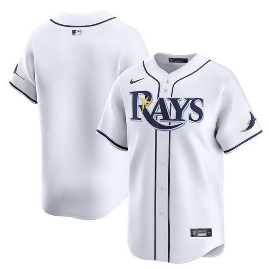 Men Tampa Bay Rays Blank White Home Limited Stitched Baseball Jersey Men Tampa Bay Rays Blank White Home Limited Stitched Baseball Jersey