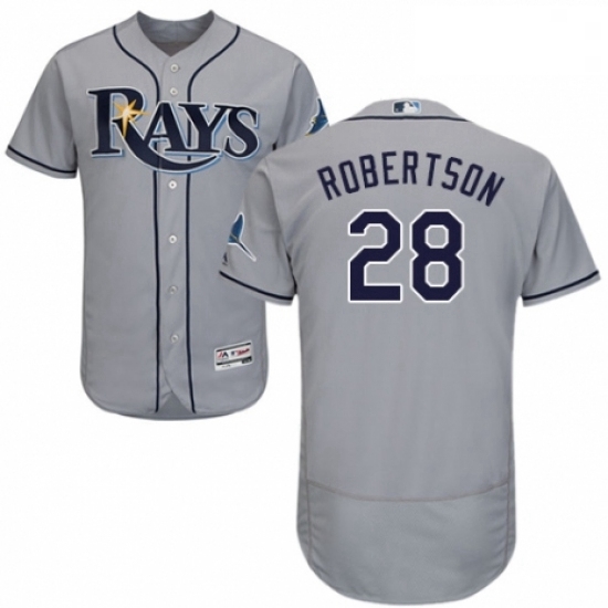 Mens Majestic Tampa Bay Rays 28 Daniel Robertson Grey Road Flex Base Authentic Collection MLB Jersey Mens Majestic Tampa Bay Rays 28 Daniel Robertson Grey Road Flex Base Authentic Collection MLB Jersey