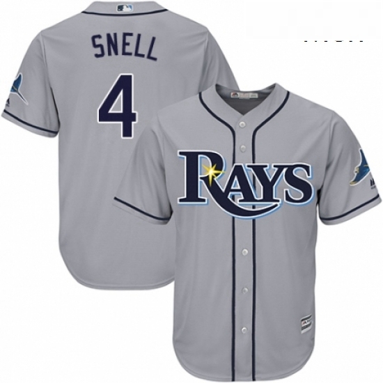 Mens Majestic Tampa Bay Rays 4 Blake Snell Replica Grey Road Cool Base MLB Jersey Mens Majestic Tampa Bay Rays 4 Blake Snell Replica Grey Road Cool Base MLB Jersey