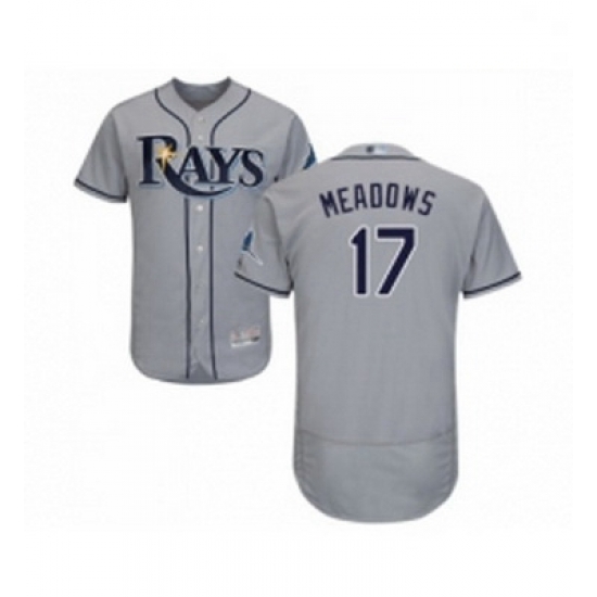 Mens Tampa Bay Rays 17 Austin Meadows Grey Road Flex Base Authentic Collection Baseball Jersey Mens Tampa Bay Rays 17 Austin Meadows Grey Road Flex Base Authentic Collection Baseball Jersey