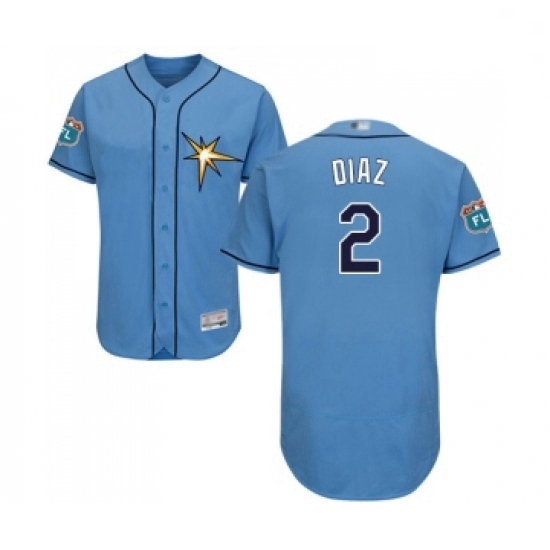 Mens Tampa Bay Rays 2 Yandy Diaz Columbia Alternate Flex Base Authentic Collection Baseball Jersey Mens Tampa Bay Rays 2 Yandy Diaz Columbia Alternate Flex Base Authentic Collection Baseball Jersey