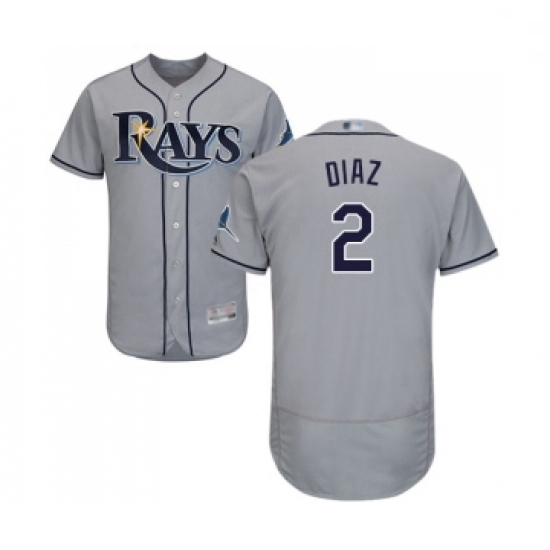 Mens Tampa Bay Rays 2 Yandy Diaz Grey Road Flex Base Authentic Collection Baseball Jersey Mens Tampa Bay Rays 2 Yandy Diaz Grey Road Flex Base Authentic Collection Baseball Jersey