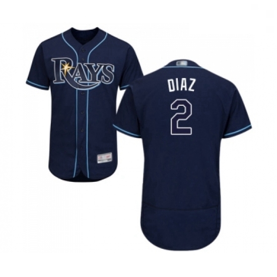 Mens Tampa Bay Rays 2 Yandy Diaz Navy Blue Alternate Flex Base Authentic Collection Baseball Jersey Mens Tampa Bay Rays 2 Yandy Diaz Navy Blue Alternate Flex Base Authentic Collection Baseball Jersey