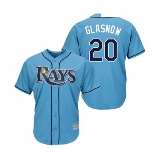 Mens Tampa Bay Rays 20 Tyler Glasnow Replica Light Blue Alternate 2 Cool Base Baseball Jersey Mens Tampa Bay Rays 20 Tyler Glasnow Replica Light Blue Alternate 2 Cool Base Baseball Jersey