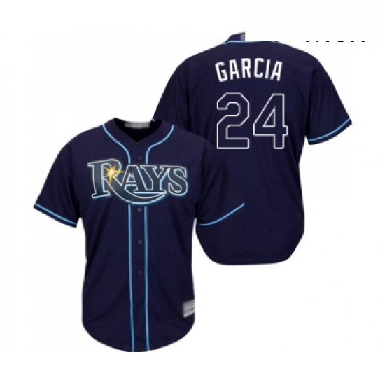 Mens Tampa Bay Rays 24 Avisail Garcia Replica Navy Blue Alternate Cool Base Baseball Jersey Mens Tampa Bay Rays 24 Avisail Garcia Replica Navy Blue Alternate Cool Base Baseball Jersey